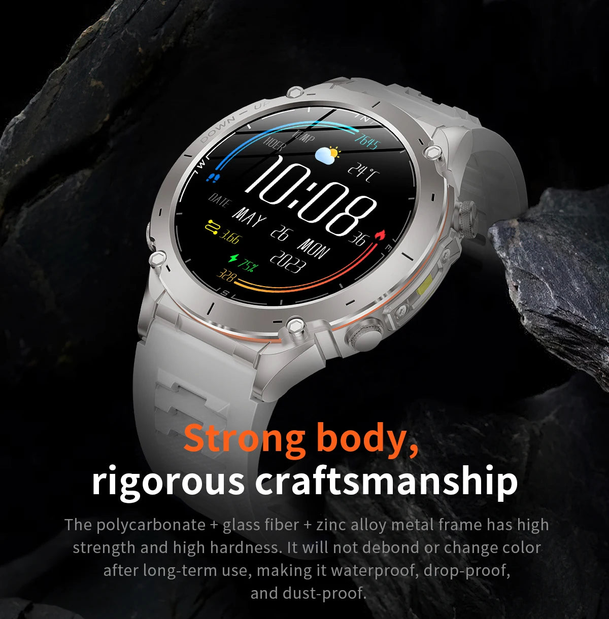 2026 New GPS Smart Watches 10 ATM Waterproof Built-in Dual-band GNSS Compass Military Sport Men SWIM Smartwatch For Android IOS