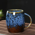 Japanese Style Coffee Cup Creative High-Capacity Kiln Change Ceramic Cup Vintage Household Office Drinkware Milk Mug Water Cup