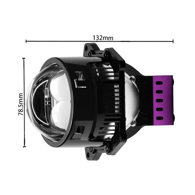 2 12V/24 100W 6000K dual laser LED projection lenses fog lights high beam and low beam waterproof automotive parts universal