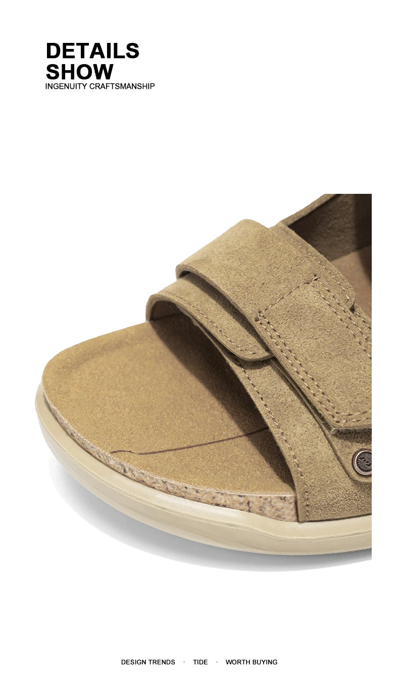Sandals Breathable Soft Flat Shoes Men Slippers Breathable Casual Shoes for Men Beach Sandals Summer Fashion Shoes Luxury