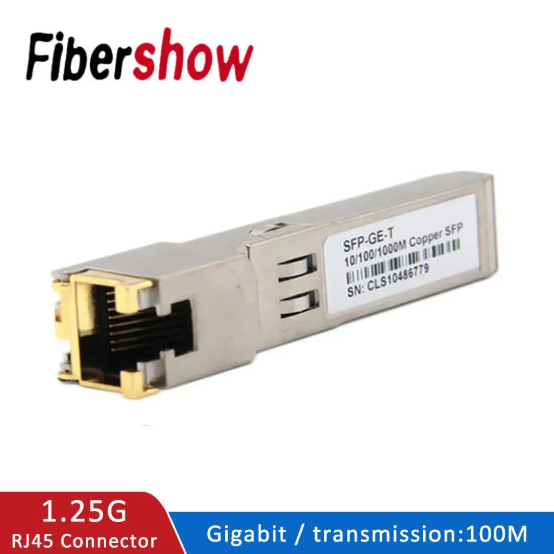 SFP Module Ethernet Port SFP Module RJ45 Switch GBIC 10/100/1000M Connector SFP Copper RJ45