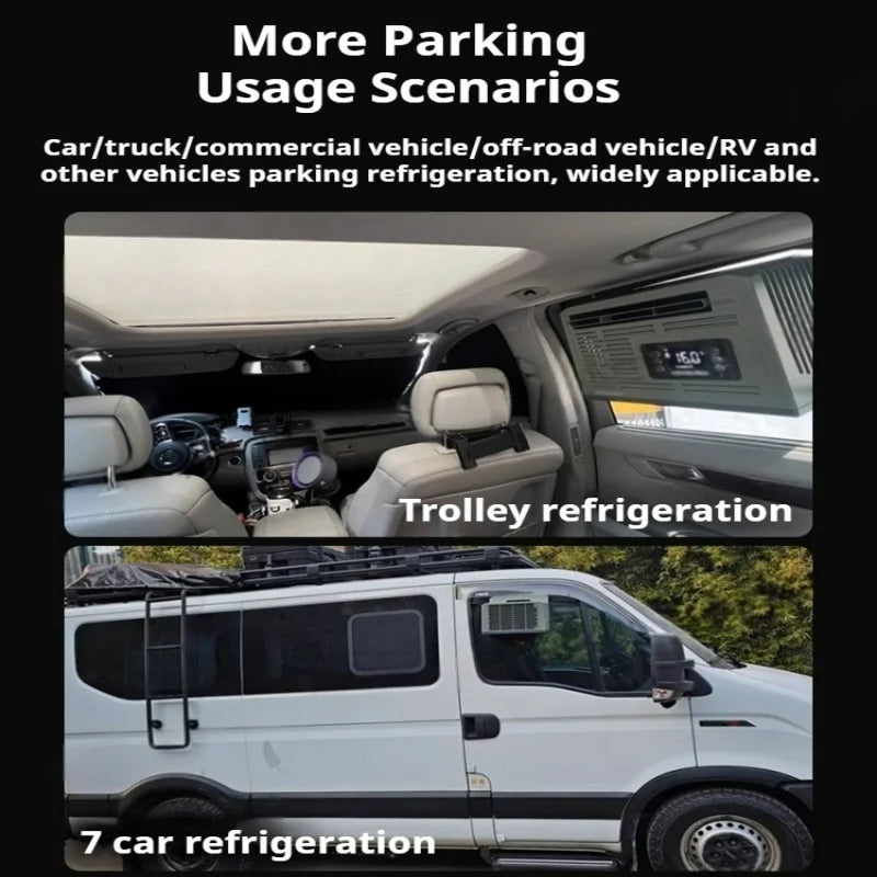 Small Portable Car Energy Saving Air Conditioner Ductless Hassle -Free Portable Parking Air Conditioner for Car Window Mounting