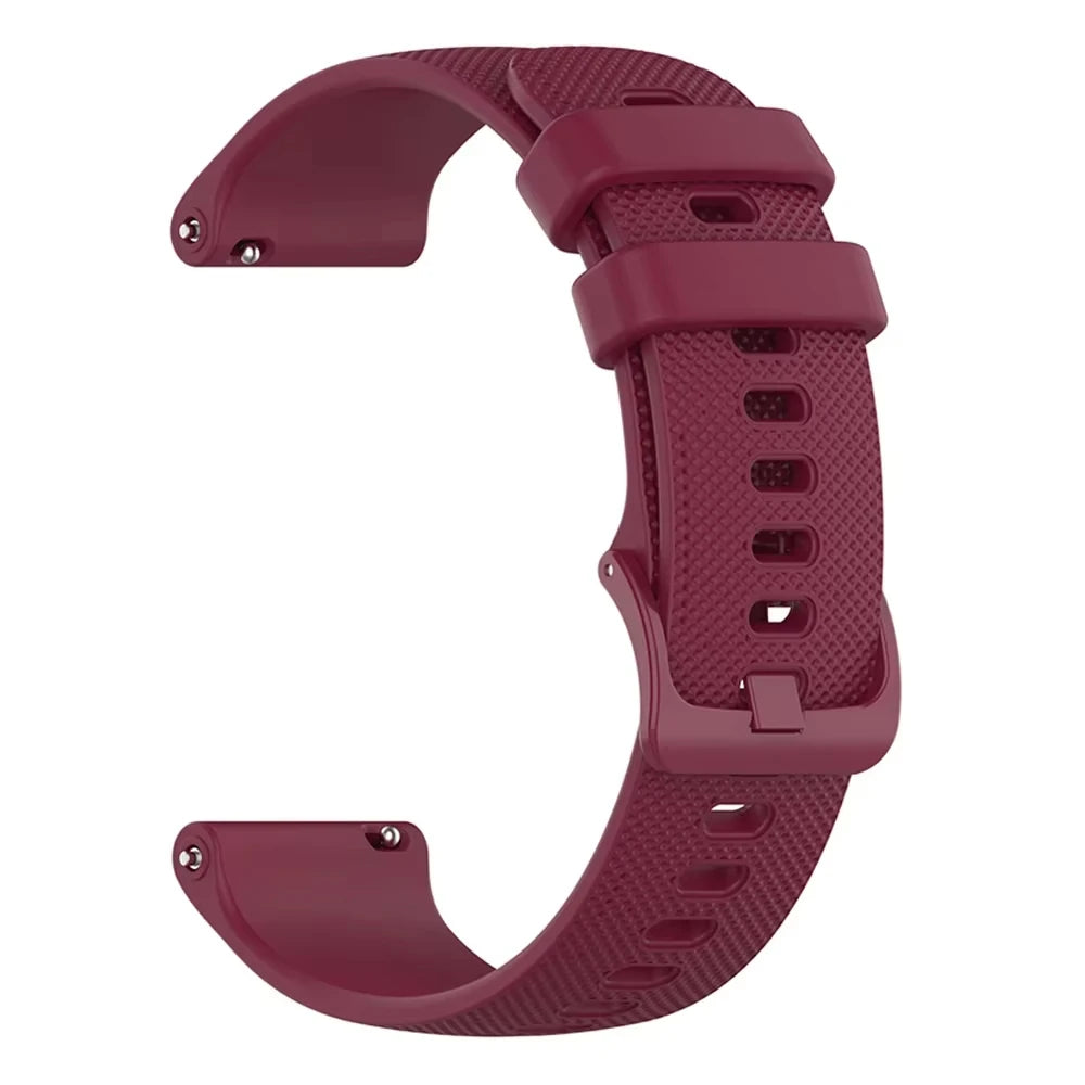 Silicone Strap 20mm For Garmin Forerunner 645 165 245 245M/Vivoactive 5 3 Wristband Bracelet For For Garmin Venu SQ SQ2 Band