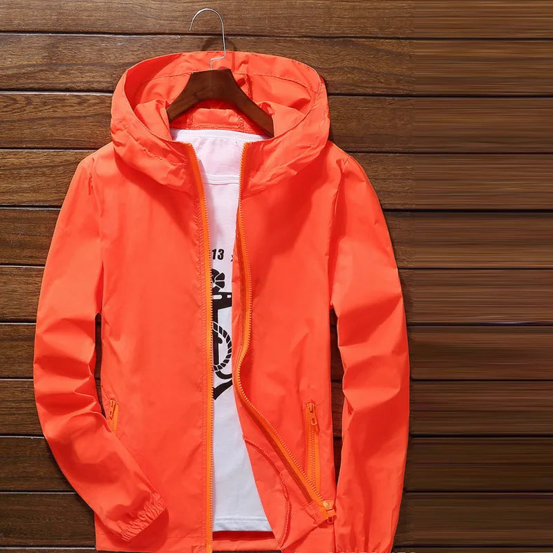 Self running, sun protection, waterproof, UV resistant jacket, men's and women's ultra light jacket, windproof jacket
