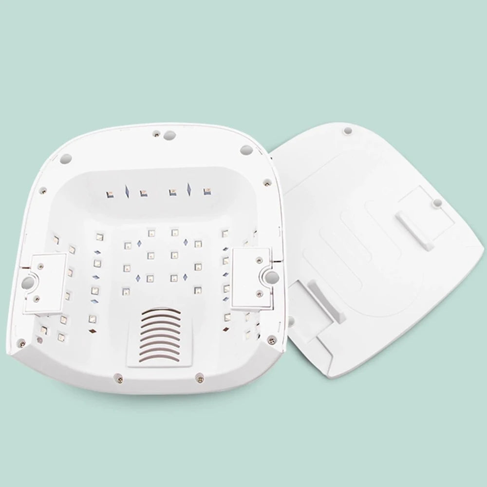 86W Lamp for Manicure Rechargeable Cordless Sun UV LED Lamp Nail Dryer For Curing All Gels 52 LEDs Light with LCD Timer Sensor
