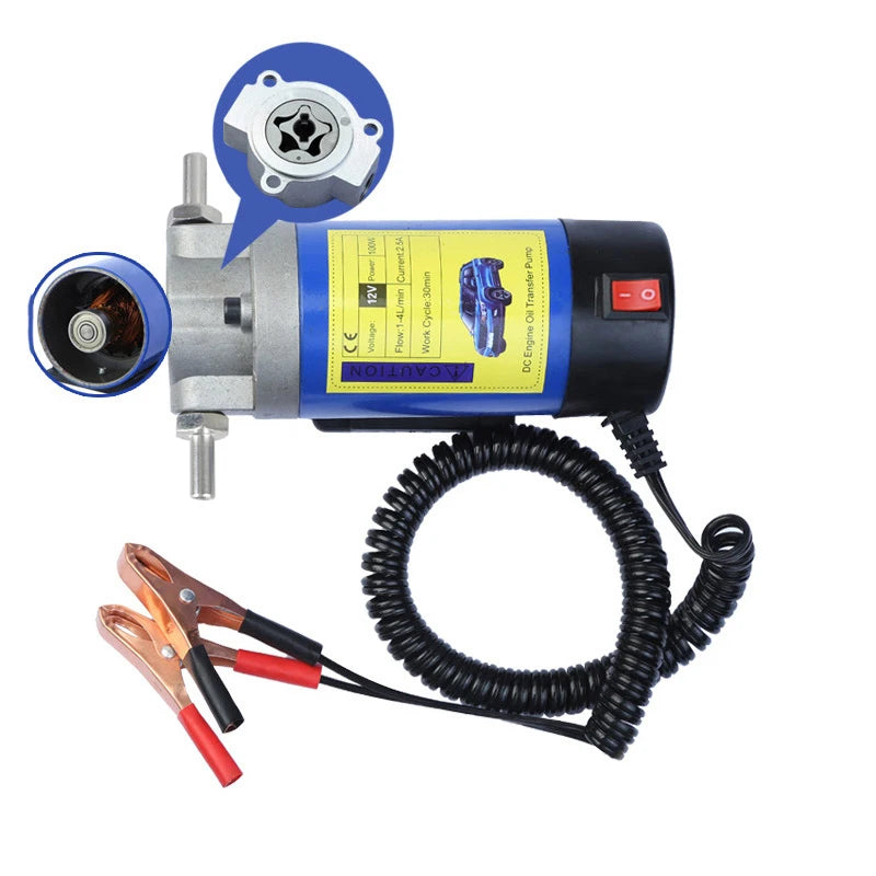 12V 24V Electric Scavenge Suction Transfer Change Pump Oil Transfer Pump 1-4L/min Motor Oil Diesel Extractor Pump For Car Boats
