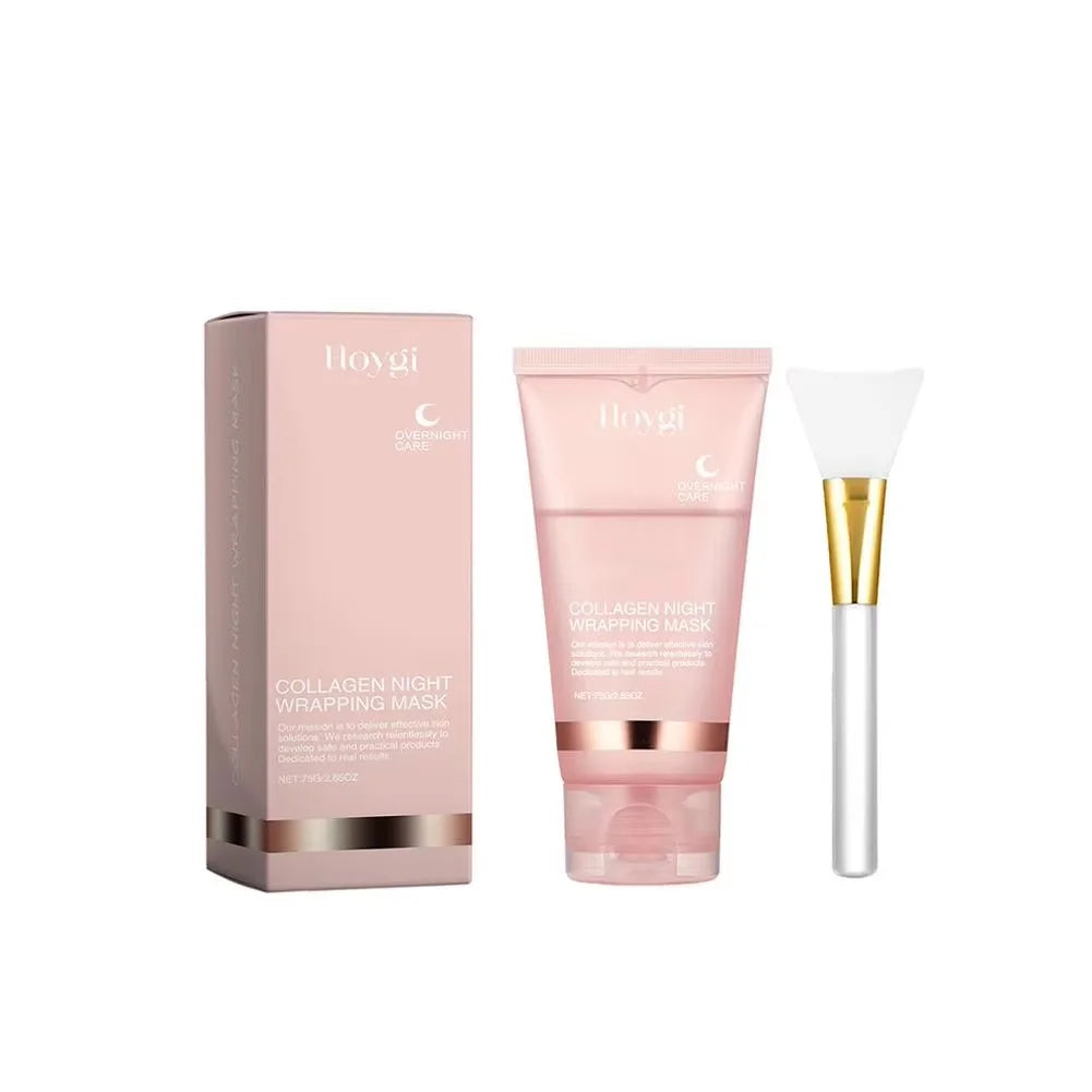 Collagen Tear-Off Mask Overnight Wrapping Mask Deeply Hydrates Reduces Sagging Dullness Moisturize Firming Mask Korean Skin Care