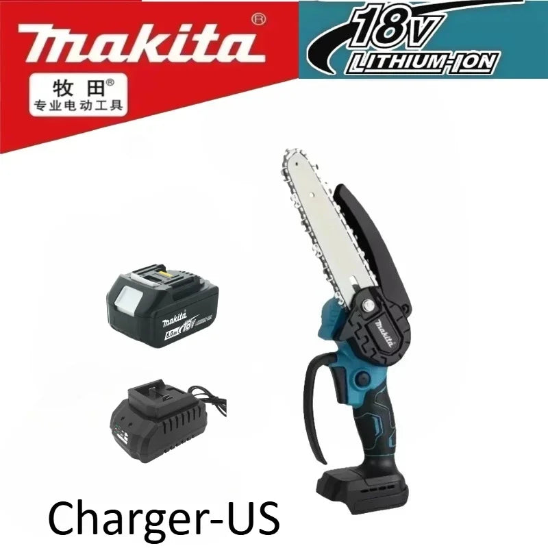 Makita  6 Inch  Wood Logging Chain saw  Chain Saw Electric Saw Handheld PortableGarden Pruning Wood Power Tool