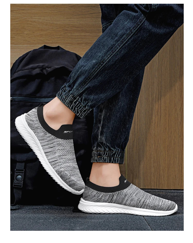 Men Vulcanize Shoes Mesh Men Shoes Lightweight Comfortable Men's Sneakers 2025 Autumn Fashion Slip on Flats Shoes Male Loafers
