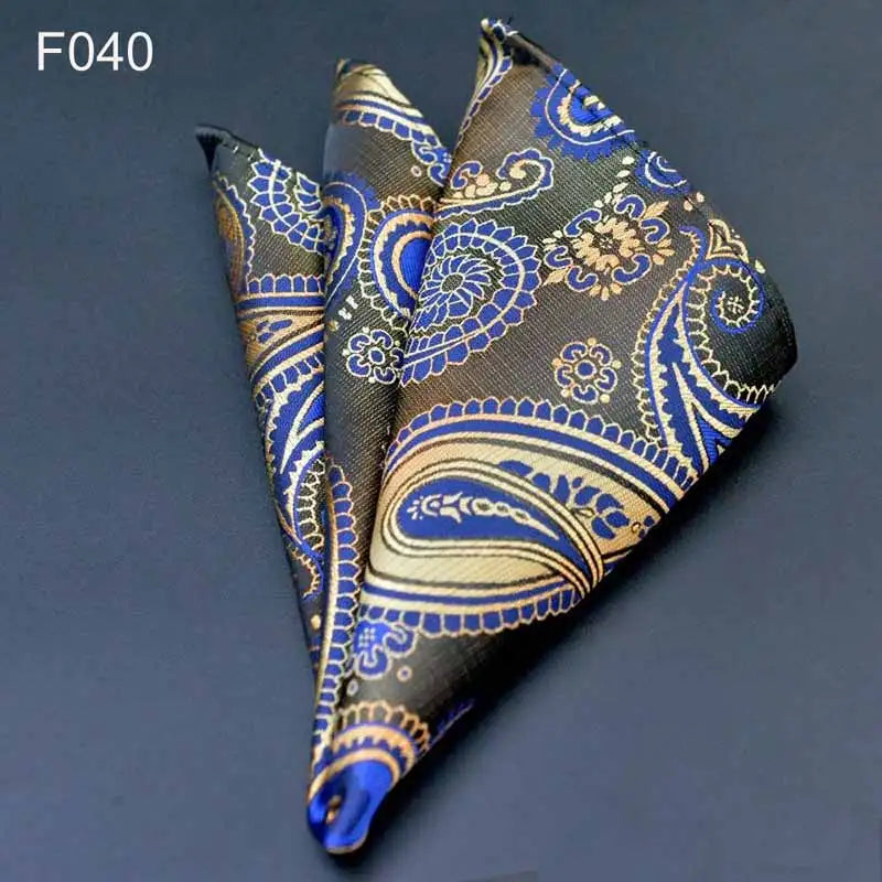 41 Colors Men's Handkerchief Plaid Dot Paisley Hankies Hanky Business Pocket Square Chest Towel 25*25CM