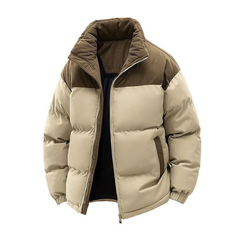 2025 New Winter Thickened Parkas Men Casual Warm Padded Coat with Hood