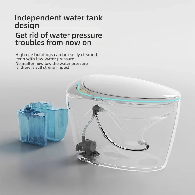 Modern Electric Bidet Smart Toilet With Remote Control Heated Seat Dual-Flush Floor Mounted Luxury Sanitary WC