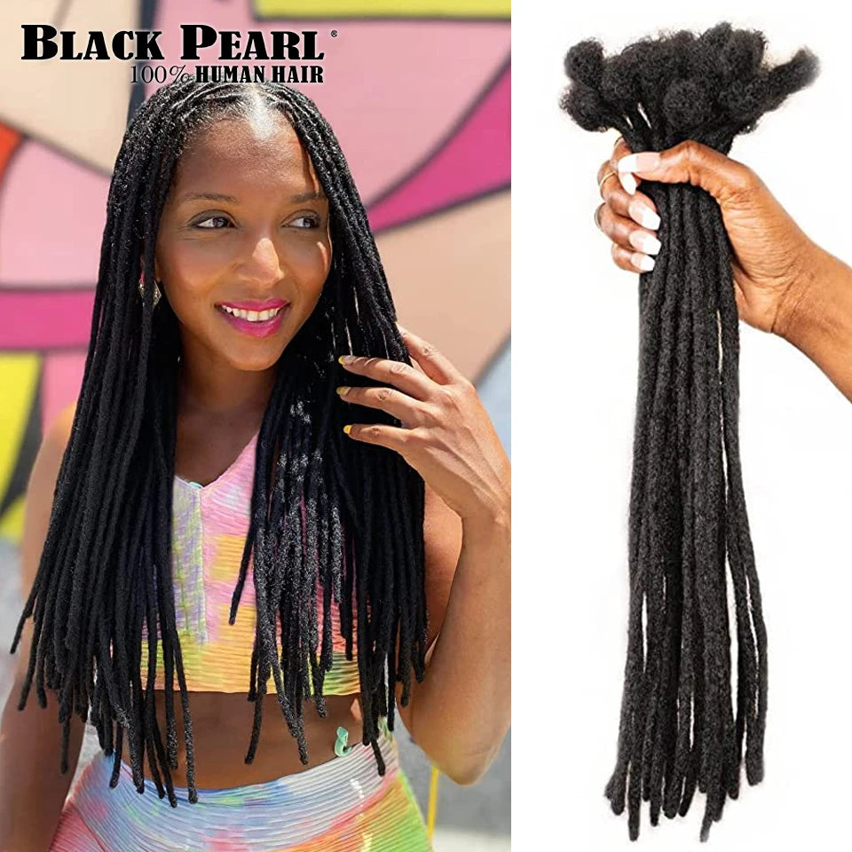 Human Hair Dreadlocks Loc Extensions Kinky Straight Wholesale Crochet Braids Brazilian Remy Hair Extensions 10 20 40 60 Strands