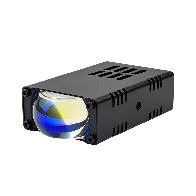 Universal LED Auxiliary Front Light for Motorcycles and Cars, Spotlight with Two Colors, High and Low Beams, Bright Driving Fog