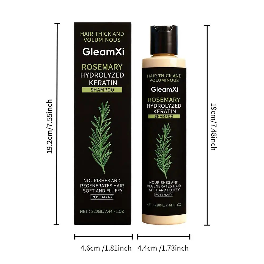 2PCS Rosemary Hair Shampoo Volumizing and Thickening Strengthening and Oil Control Nourishes and Repairs Hair Oil Adds Volume