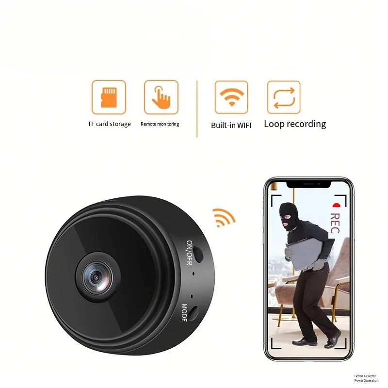 Wireless Wifi Home Security Camera Monitoring Outdoor Mini Recorder - Remote Surveillance Camera for Home Safety