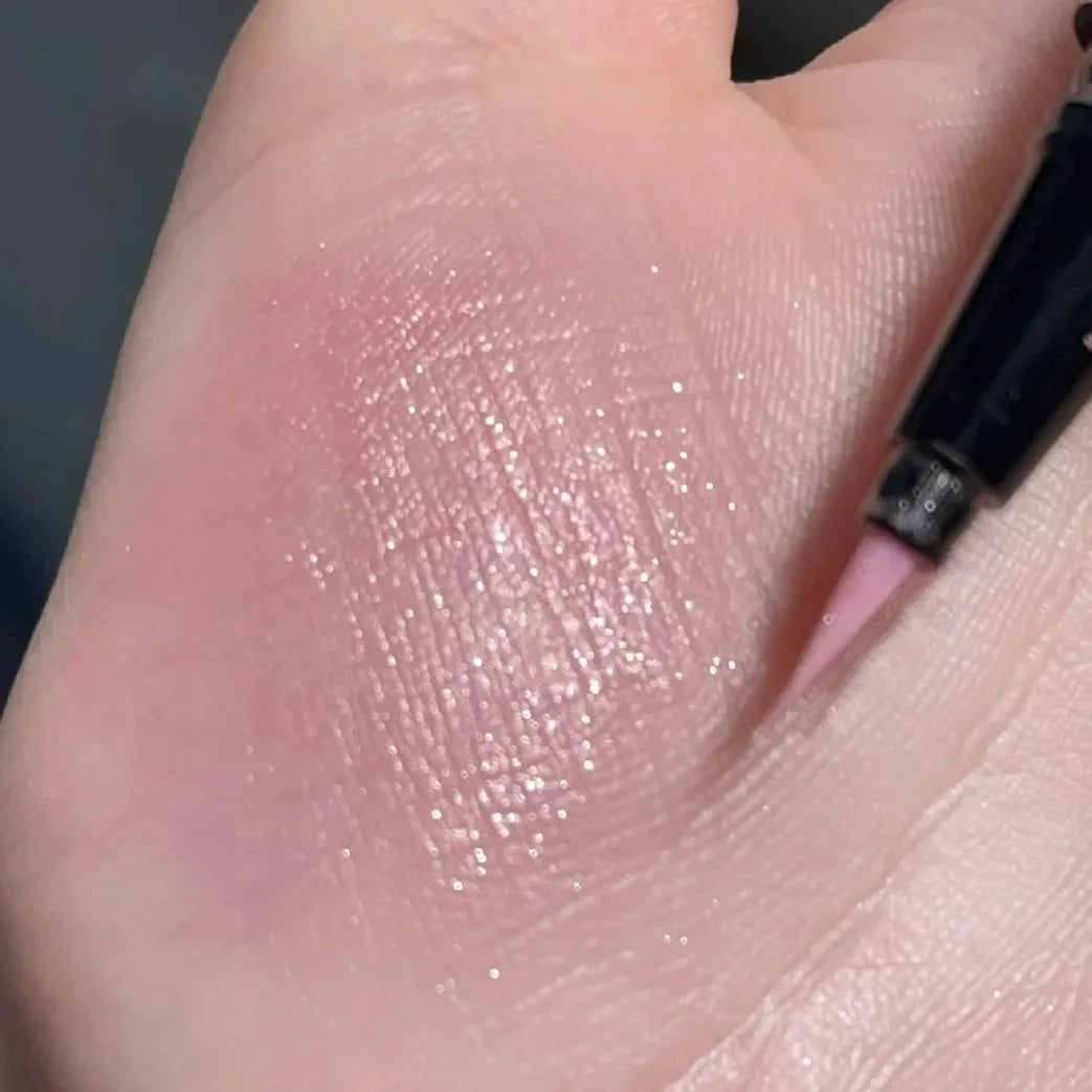 1Pc Glitter Eyeshadow Pen Matte Purple Diamond Eyeliner Pen Waterproof Highlight Brighten Silkworm Makeup Pencil Shiny Eyelids