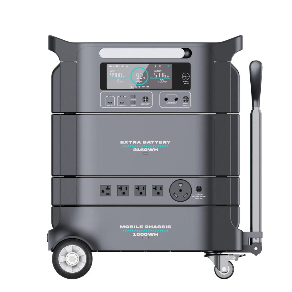 Librids 3600W Stackable Portable Power Station Home Solar Energy Storage Lithium Iron Phosphate Battery Outdoor