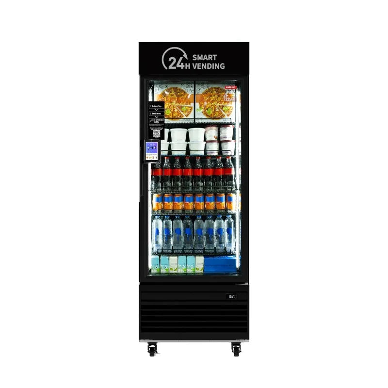 Customized Cashless Extra Large Refrigerated Combo Vending Machine with Nayax VPOS Touch Card Reader
