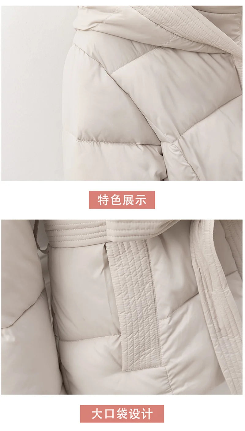 High Quality  2025 Winter New Fashion Down Cotton Parkas Jacket Women Loose Korean Casual Thicken Warm Ladies Overcoat