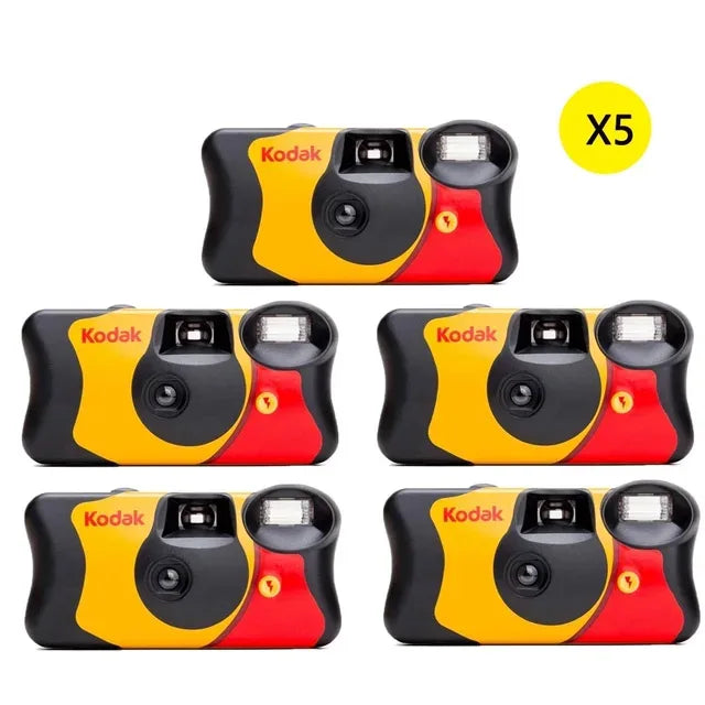 Kodak FunSaver Single Use Camera Classic  27 Sheets 39 Sheets With Flash Original 1-5 Pcs Disposable Point-and-Point Film Camera