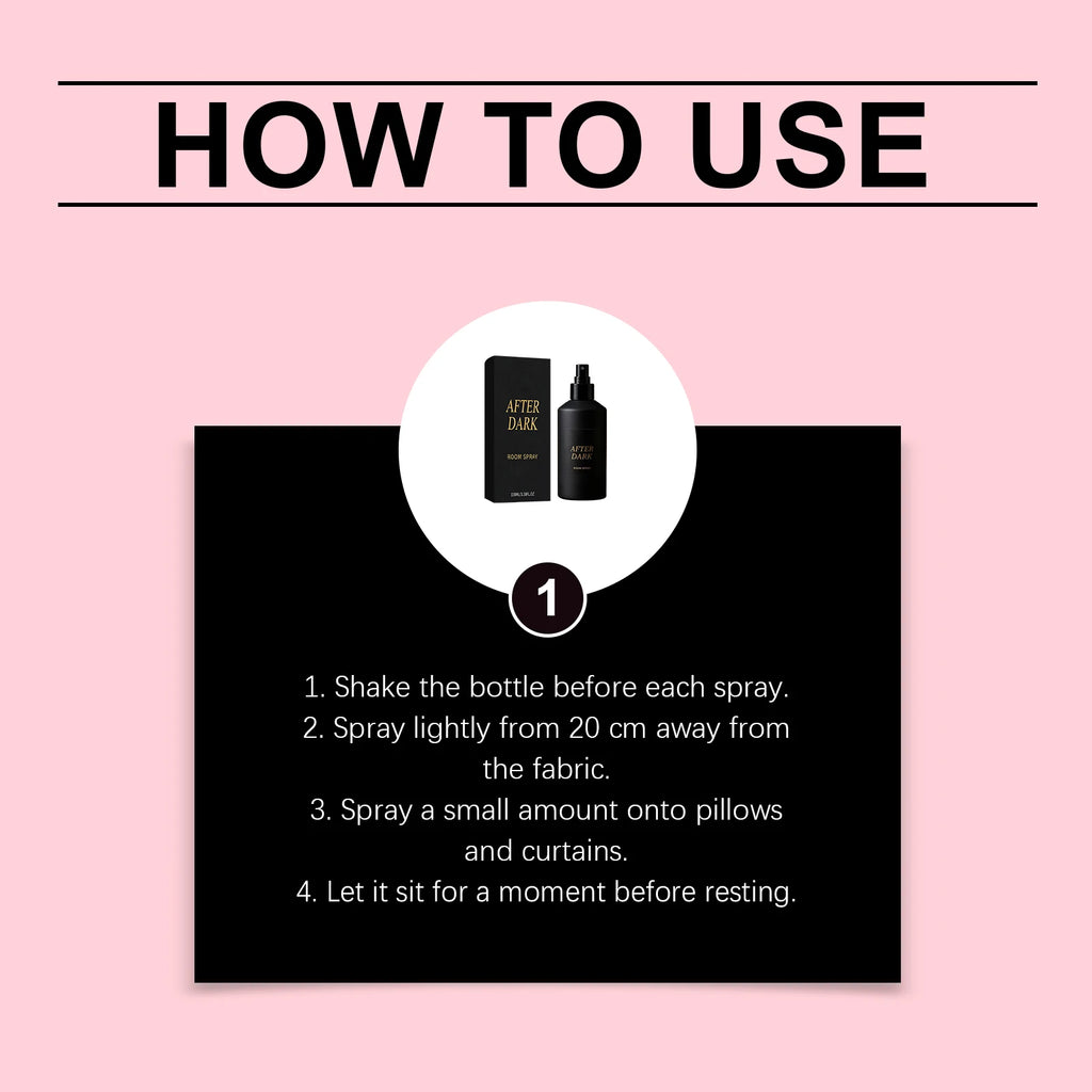 After Dark Room Spray Matte Compact Bottle Subtle Fragrance Odor Regulation Create Relaxing Warm Atmosphere Home Textile Spray