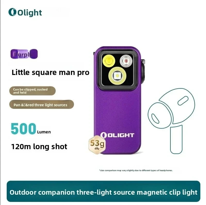 Olight Oclip Pro Ultra Flashlight 5.7cm Aluminum Alloy Outdoor Magnetic Headlight Portable Mini Flashlight Lithium Battery Gifts