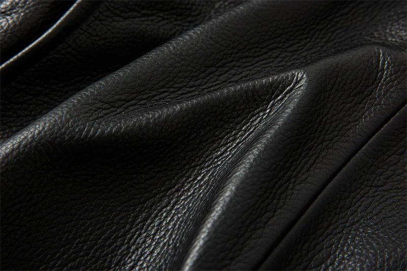 Motorcycle Leather Jacket Men's Windproof And Rainproof Off-road Motorcycle Riding Jacket Leather And Cowhide Slim Fit Jacket