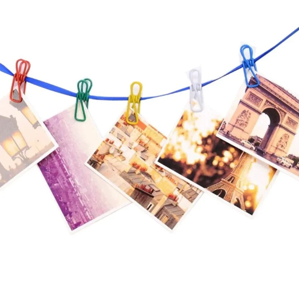 10pcs Multi-Purpose Colorful Clothespins Rust-Resistant PVC Coated Steel for Laundry Photo Organizing Kitchen