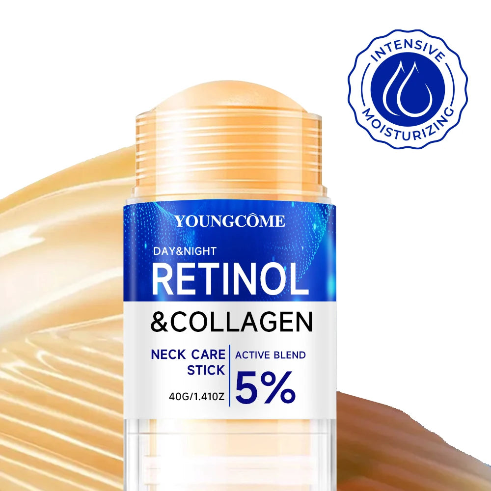 Retinol & Collagen Neck Cream Stick Eliminate Neck Fine Lines Deeply Hydrate Firming Tightening Nourishing Care Cream Stick