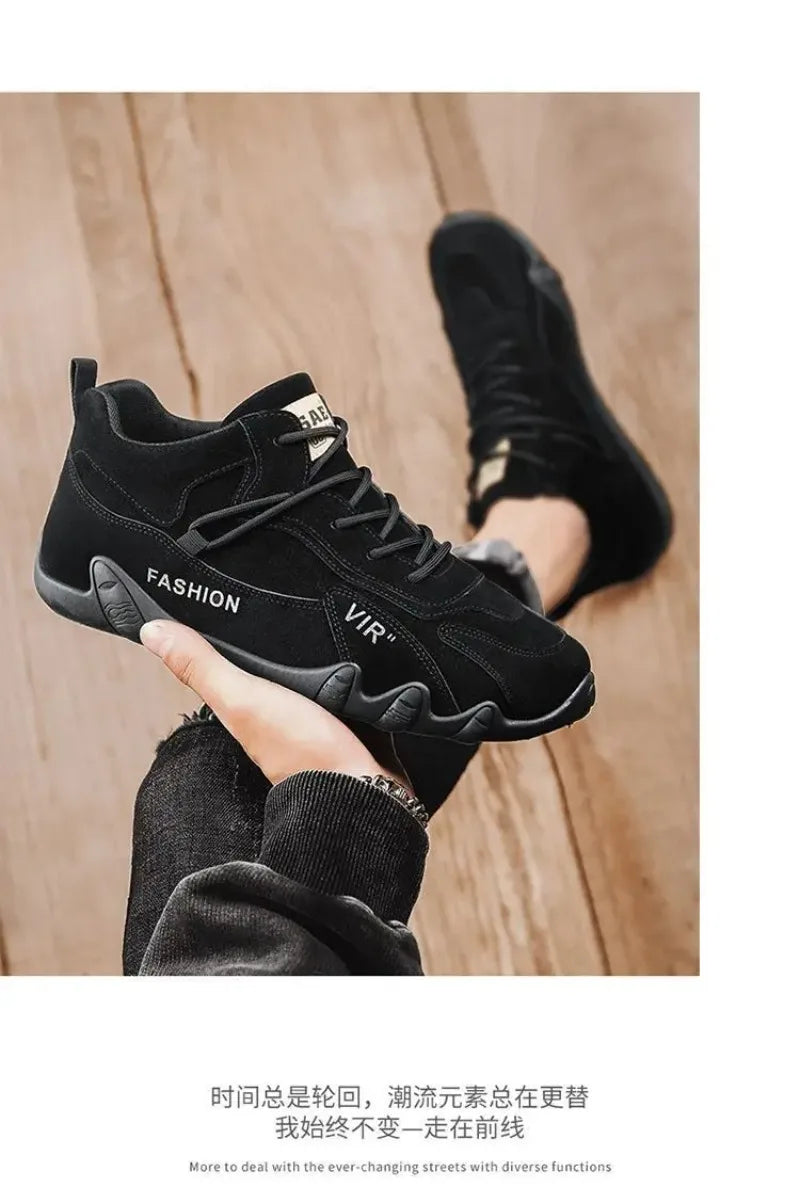 2026 Men's Lace-Up Safety Boots Non-Slip Workwear Low-Cut Shoes Abrasion-Resistant Lightweight Construction Soft Sole Sneakers