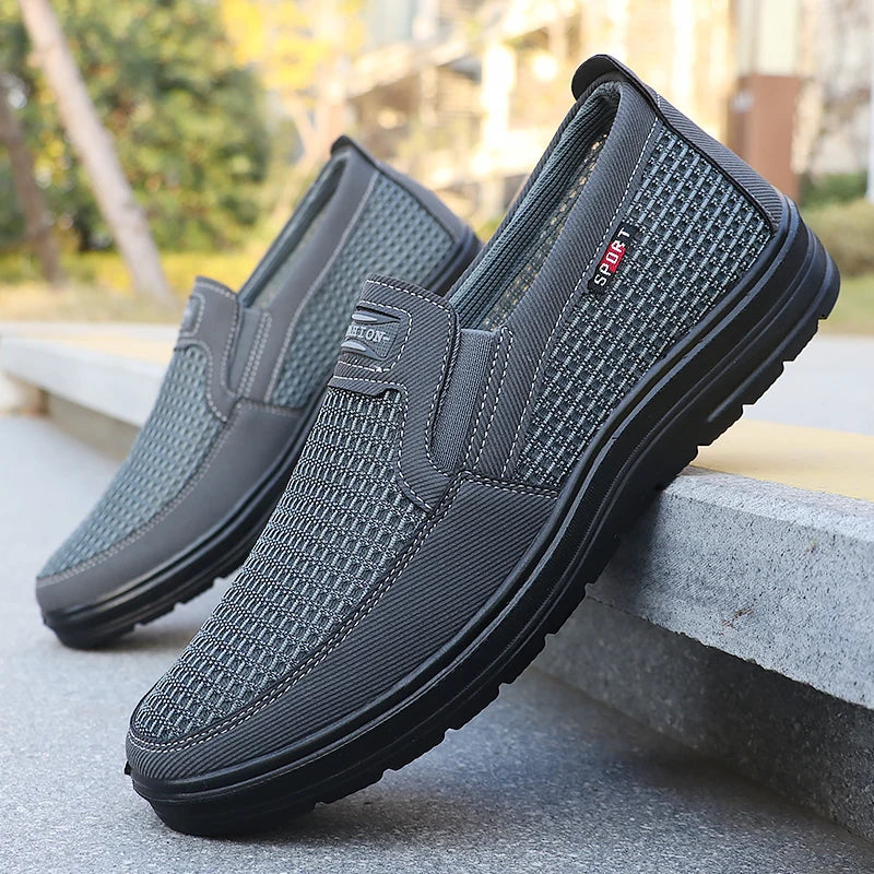 Men's Fashionable Solid Woven Knitted Running Shoes - Lightweight, Breathable and Non-Slip - Perfect Sports Shoes for Outdoor Activities