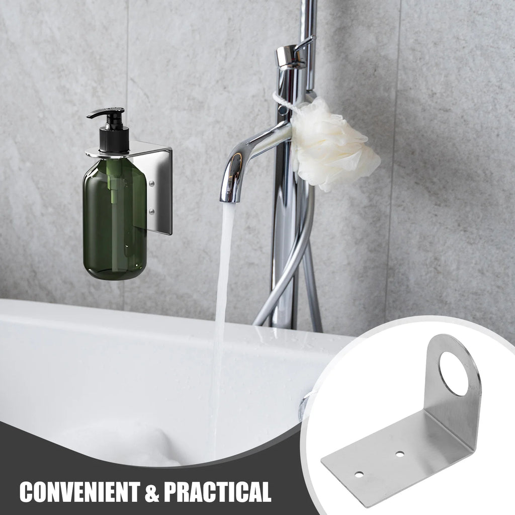 Dispenser Stainless Steel Wall Mounted Bathroom Organizer for Liquid Hand Soap Holder Hand Soap Bottle 304 Brushed