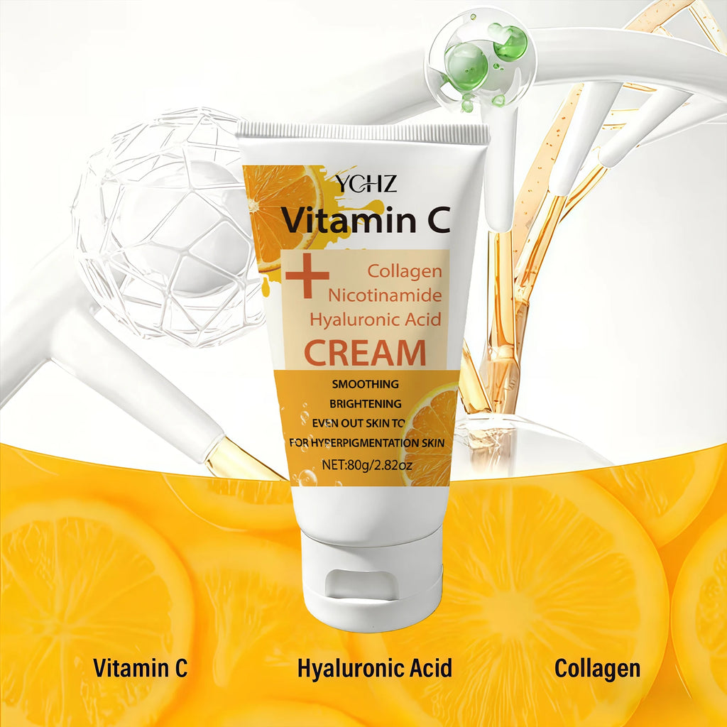 Vitamin C Niacinamide Dark Spot Brightening Cream |   Collagen and Niacinamide Face Cream - Whitening and Brightening Cream, Brightens Skin Tone, Evens Skin Tone, Suitable for Face and Body - 80g