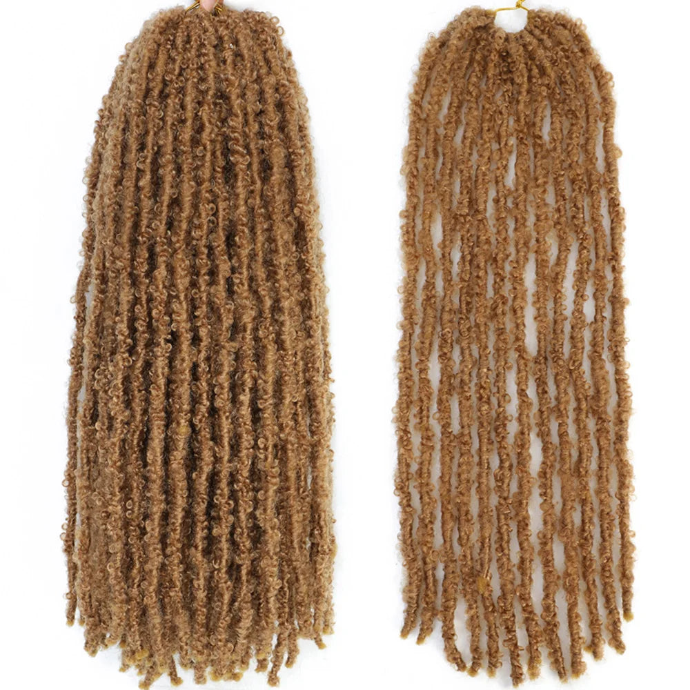 12 14 18 24 36 Inches Distressed Butterfly Locs Crochet Hair Faux Locs Crochet Braids Messy Soft Locs Braiding Hair Extensions