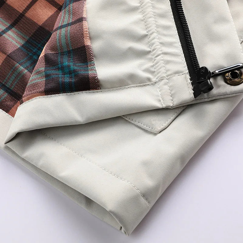 Men's Casual Jacket Parka Autumn/Winter Hooded Jacket Men's Coat Solid Color Outdoor Chic