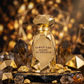 Arabiyat Prestige Mahd Al Dhahab EDP, Full Gold Diamond‑cut Bottle. Luxurious Oriental Fragrance With Saffron, Rich Oud And Amber, Delivering Grand Arabian Luxury Charm.