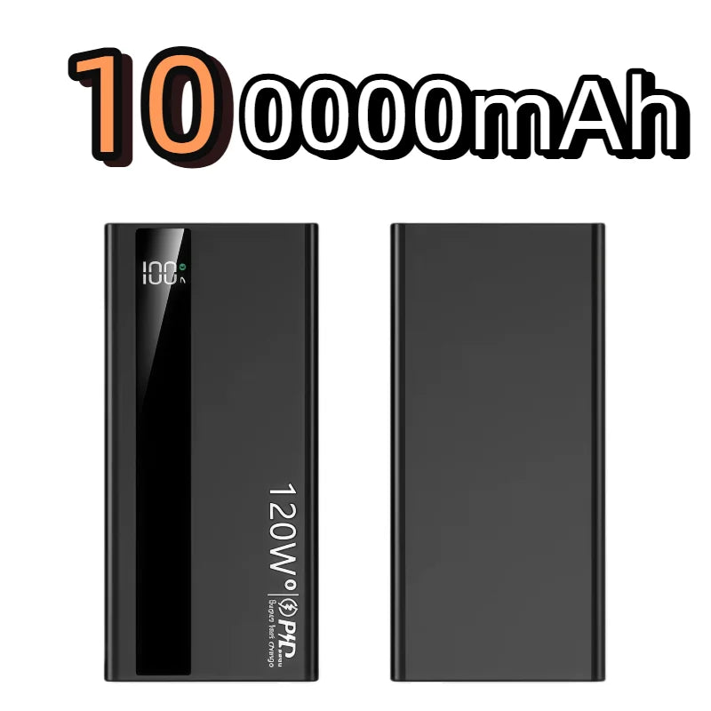500000mAh High Capacity PowerBank 120W Super Fast Charging Portable External Battery Powerbank for iphone Huawei 2026 NEW