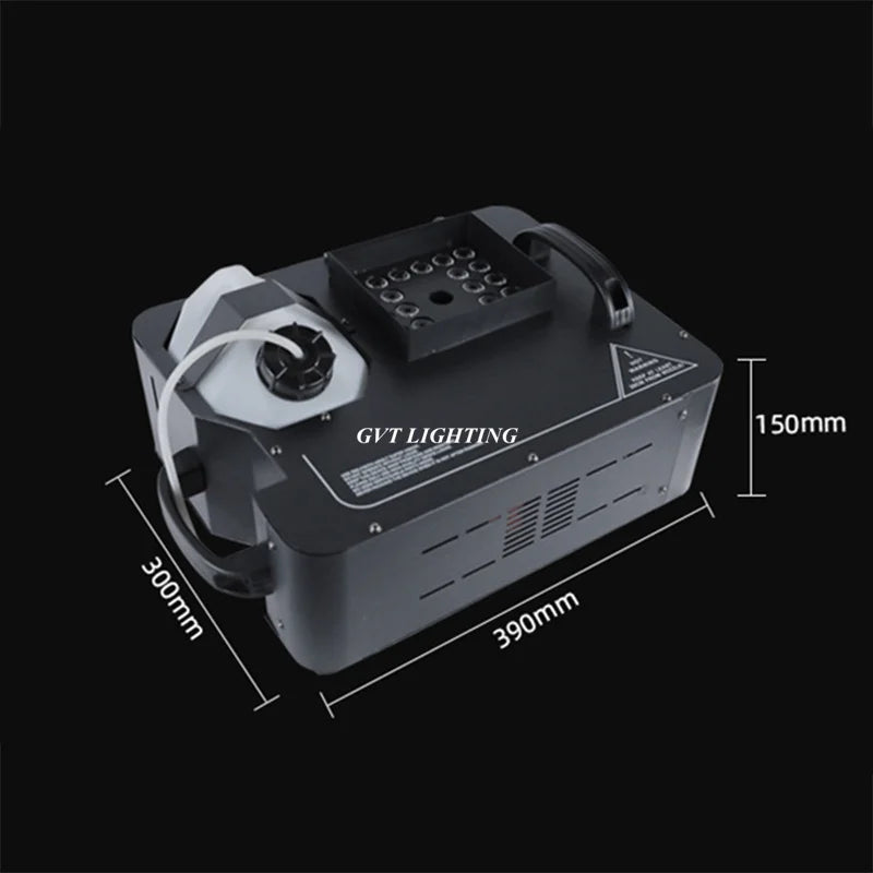 New 1500W Smoke Machine Fogger Color Changing Red Green Blue Full Color Triple RGB 24 LED 3 In 1 Colorful Fog Machine
