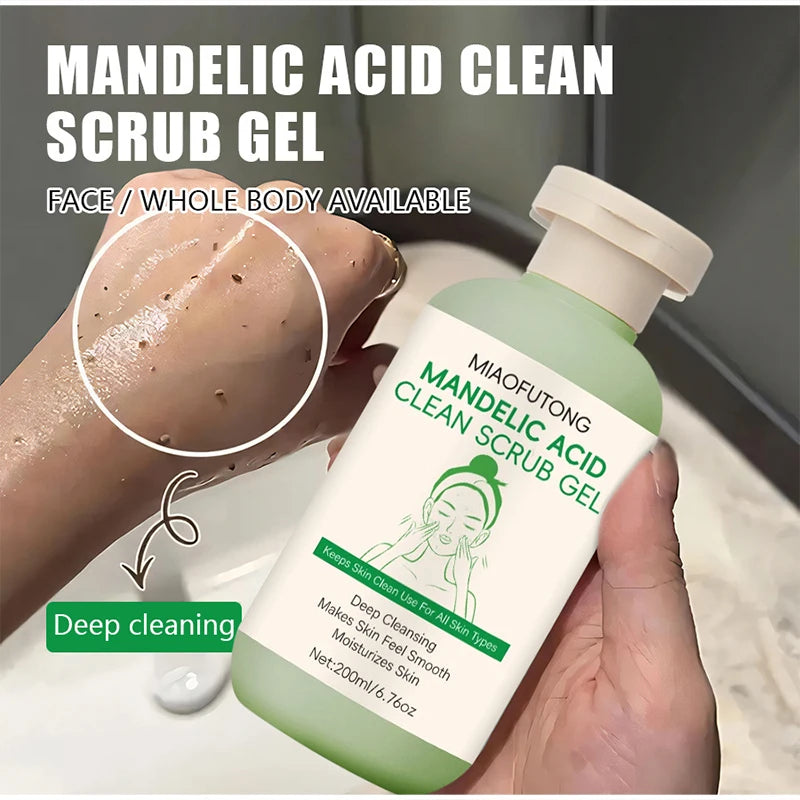 Korean Mandelic Acid Exfoliating Gel Deeply Cleanses Pores On Face Body Gently Removes Dead Skin Improves Facial Skin Texture