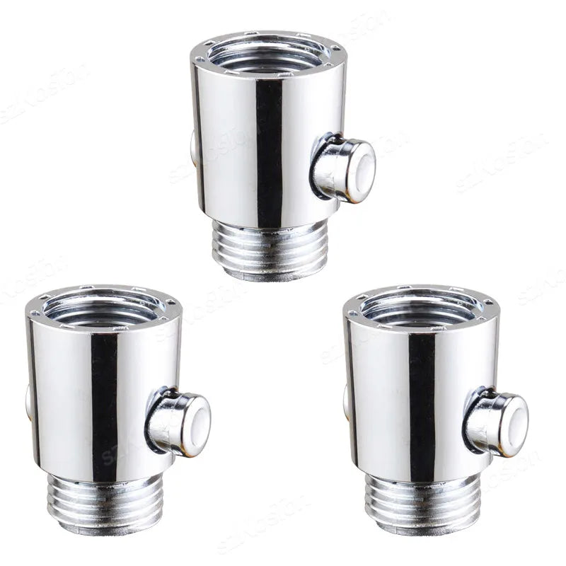 ABS Shower Head Arm Diverter Valves Bidet Sprayer Head Water Shut Off Angle Valve Flow Regulator Stop Switch Bathroom Accessory