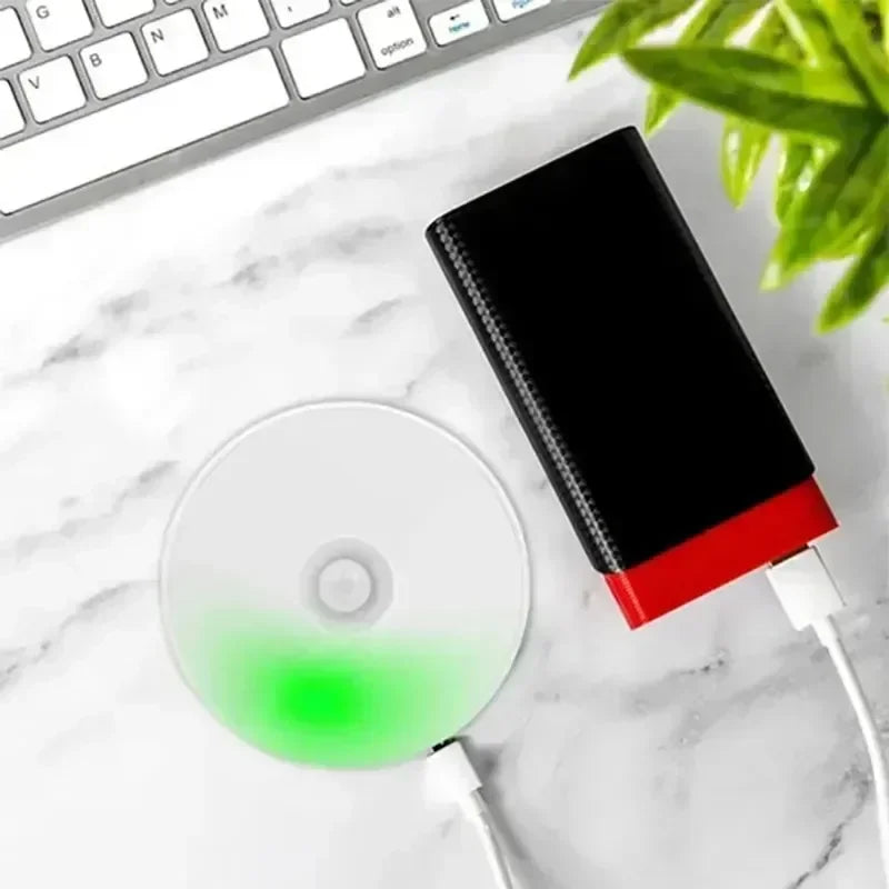 GGbingo-Motion Sensor^&^% LED Night Light USB /*Rechargeable-Kitchen Cabinet, Wardrobe Lamp# Staircase, Wireless Closet Light@@