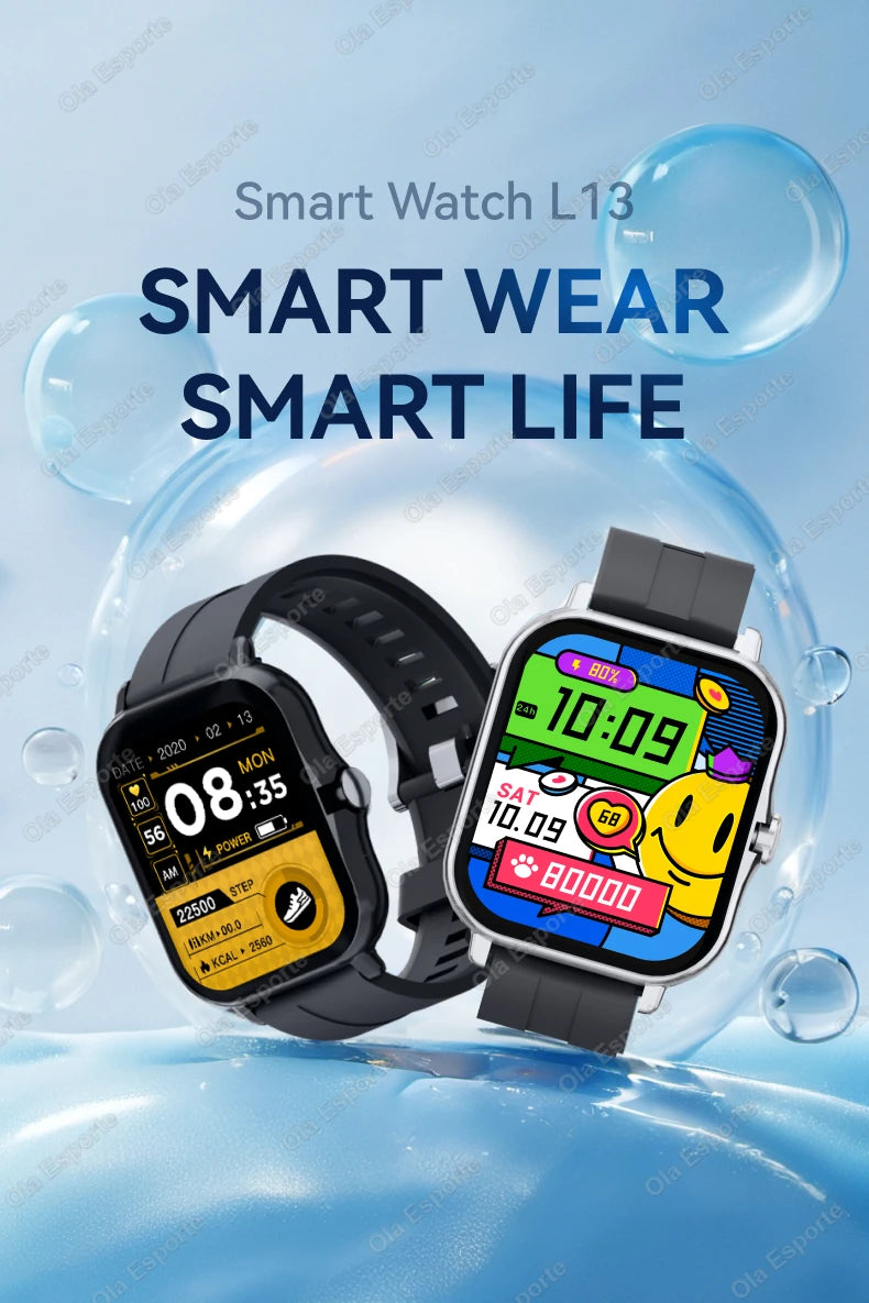 2026 New Multifunctional Smart Watch Men&Women Bluetooth Connected Phone Music Fitness Sports Bracelet Sleep Monitor Watch HT30