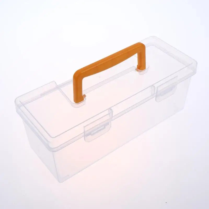 ✔Professional Tool Organizer Set,Transparent Parts Storage With Dividers-Portable Case For Kitchen Condiment Storage