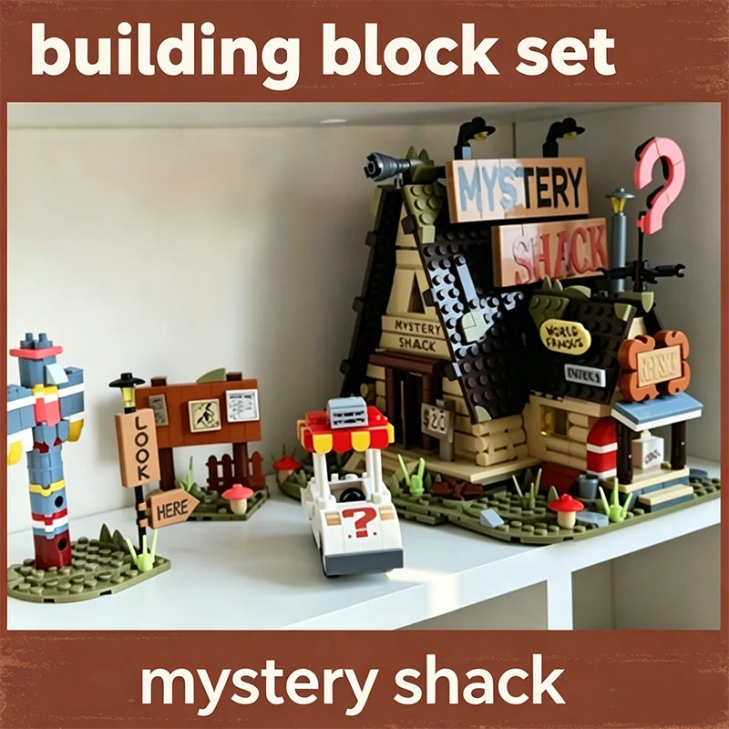 1125PCS MOC Mystery Shack Building Blocks Model Toys Assembly Street View Bricks Desktop Display Ornament Gifts For Christmas Halloween