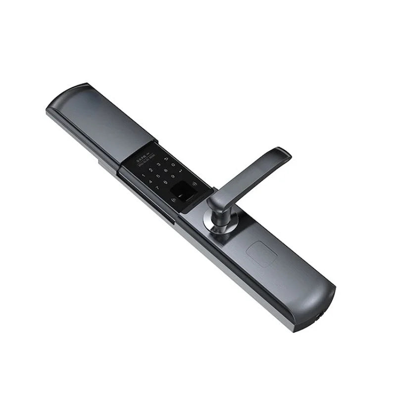 Black fingerprint smart lock keyless electronic dual-sensor smart digital handle door lock