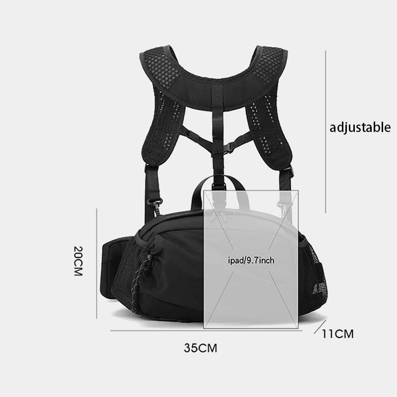 New Unisex Backpack Summer Outdoor Travel Waist Bag Multifunctional Lightweight Sports Cycling Chest Bag for Men and Women