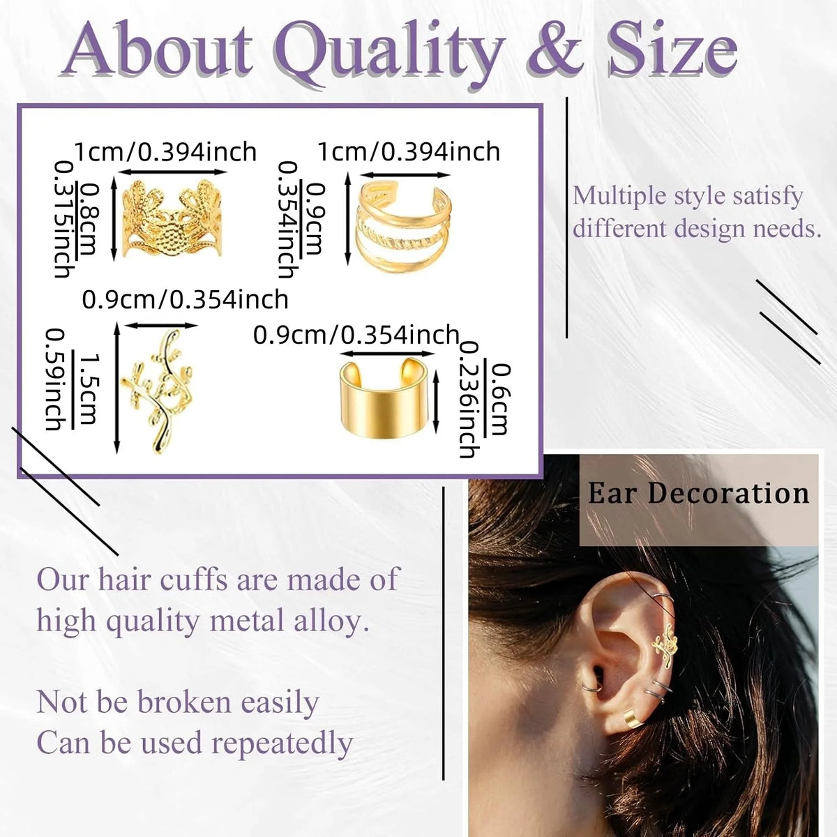 2024 New 40pcs Dreadlock Hair Beads - Stylish Alloy Hair Accessories Loc Hair Jewelry for Braids for Girls and Women