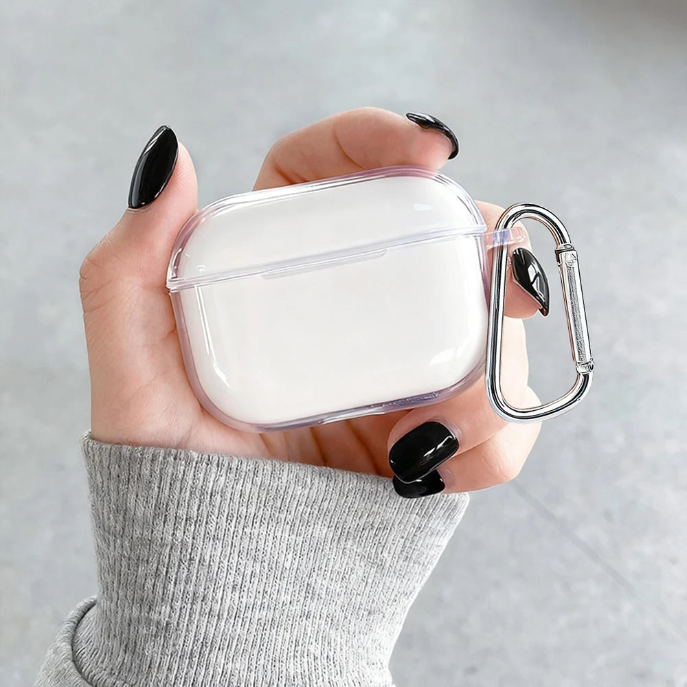 Clear Soft TPU Earphone Case For Airpods Pro 3 Pro 2 Pro Shockproof For Airpods 4 3 2 1 Bluetooth Wireless Earphone Cover Solid