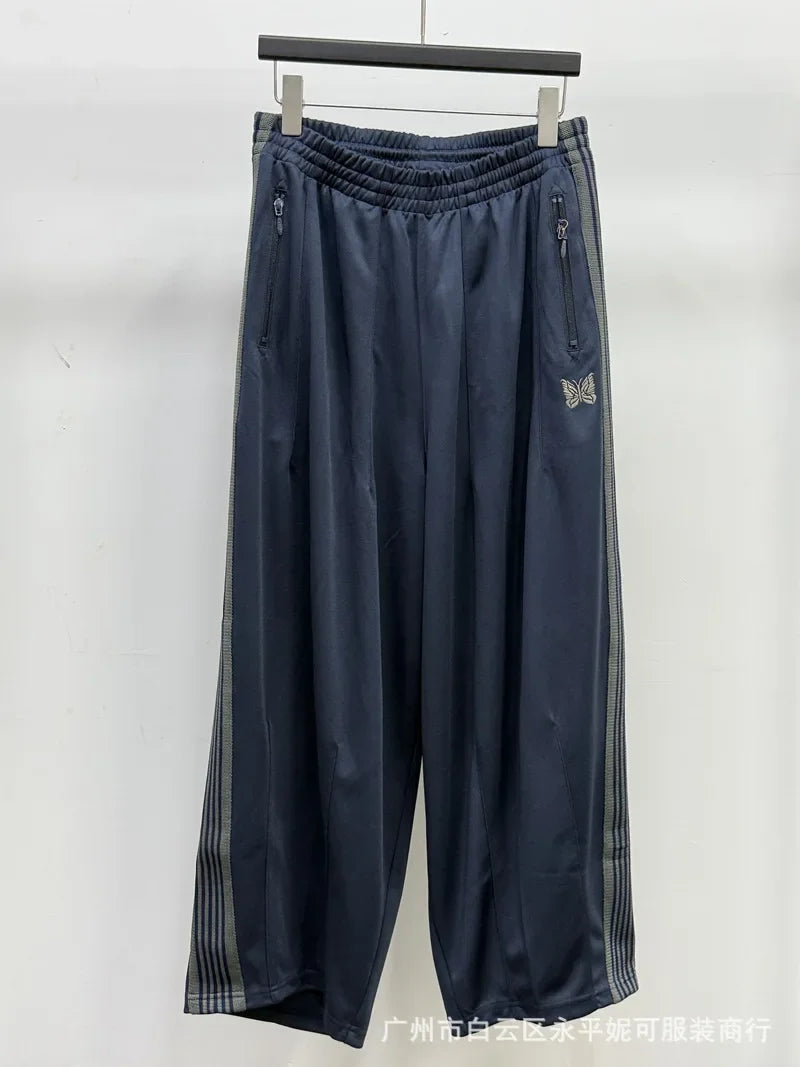 2026 Casual Loose Sports Pants  Embroidery Woven Belted Straight Leg Long Trousers for Men And Women Spring Autumn Fashion JK
